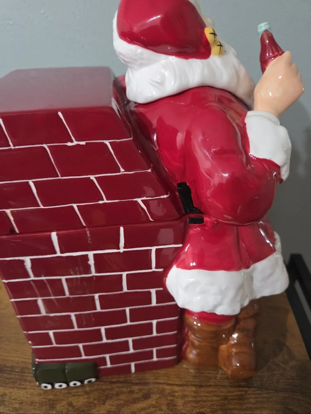 Vintage 2005 Gibson Coca Cola Santa Claus Cookie Jar.